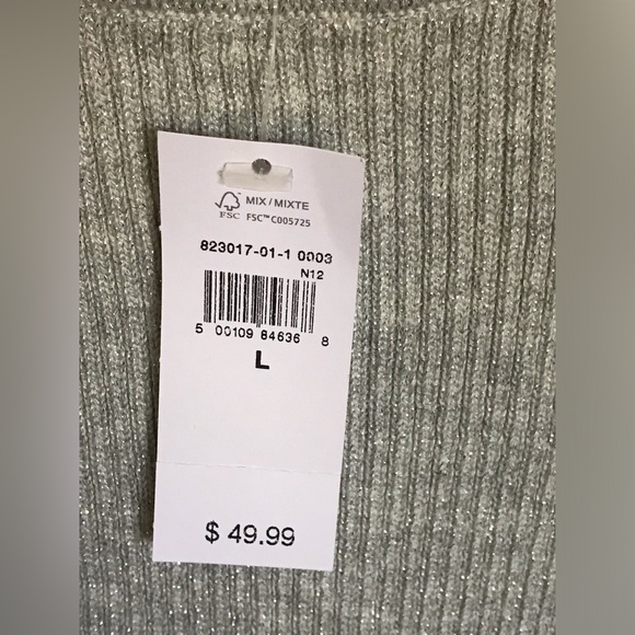 Ribbed metallic tank top - Picture 4 of 5